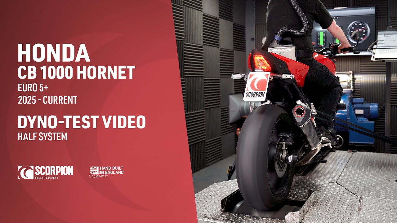 Honda CB 1000 Hornet Euro 5+ Scorpion Exhaust Dyno-Test Video