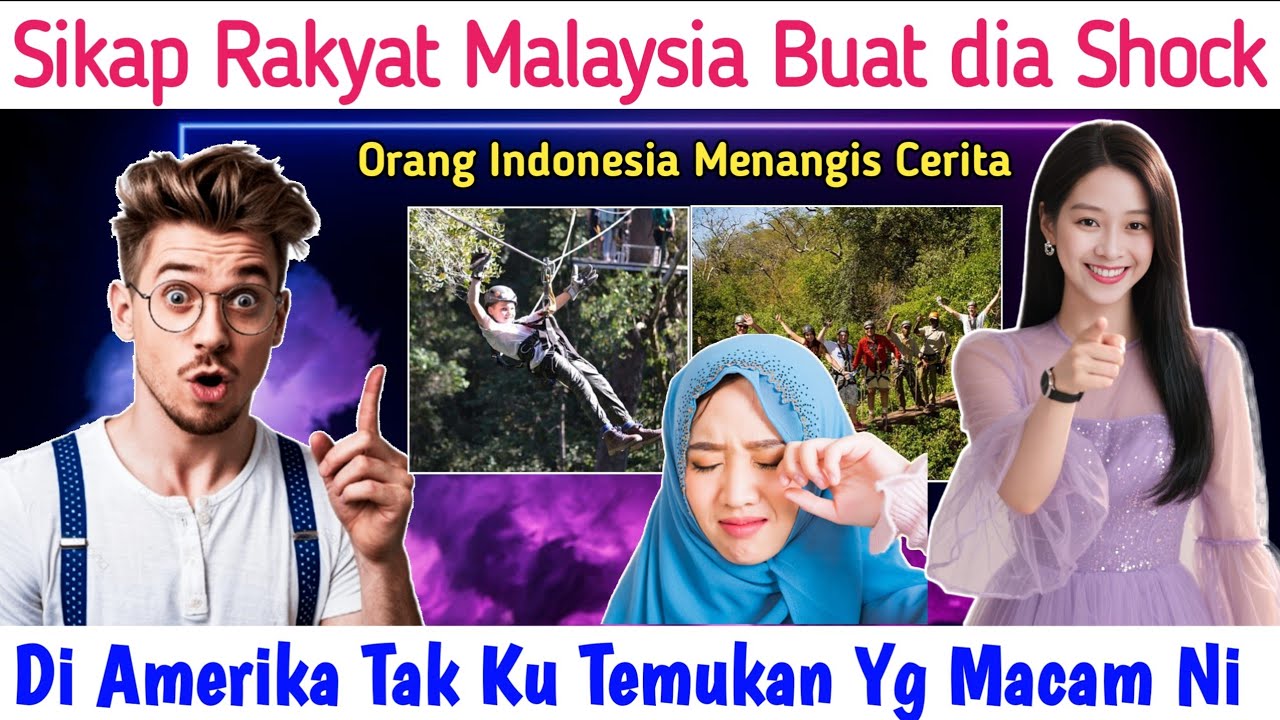 TURIS AMERIKA TERKEJUT TENGOK ORANG&sup2; MALAYSIA, SAMPAI MENANGIS DIA CERITA