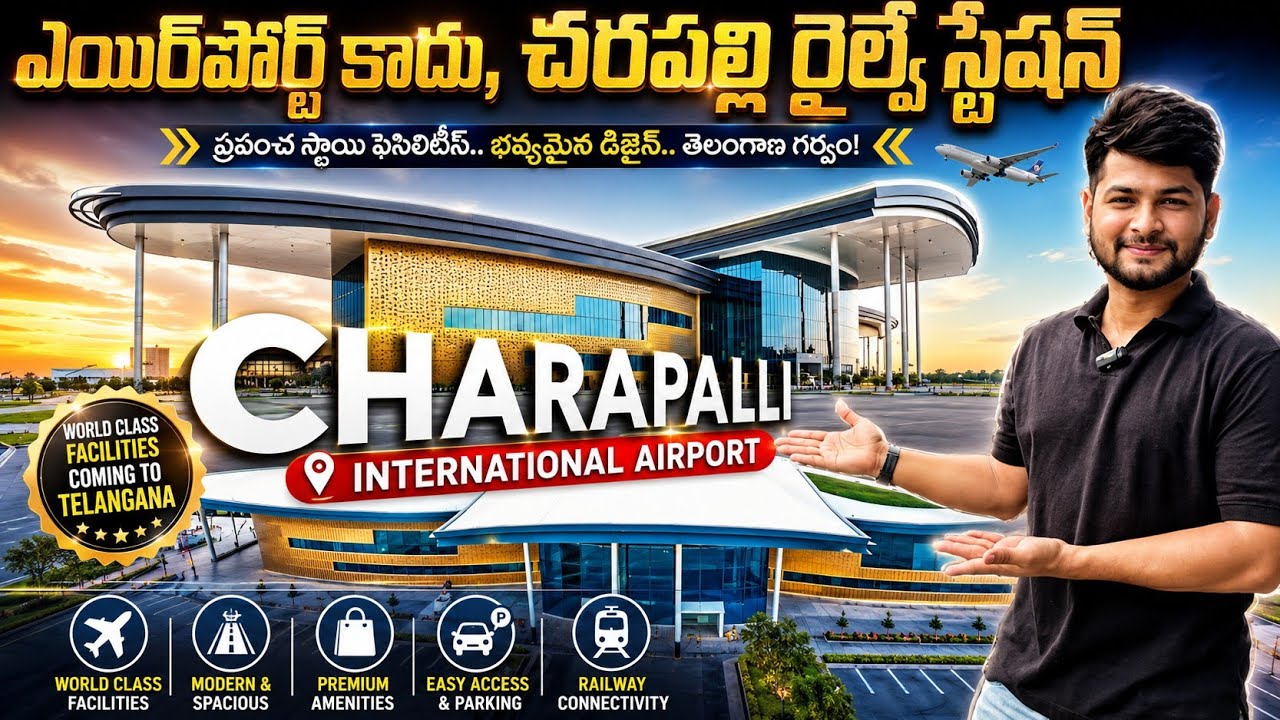 cherlapally Airport ❌️ ✈️🚅What's Inside World Class Charlapalli Railway Station 🚉 ?Telangana biggest