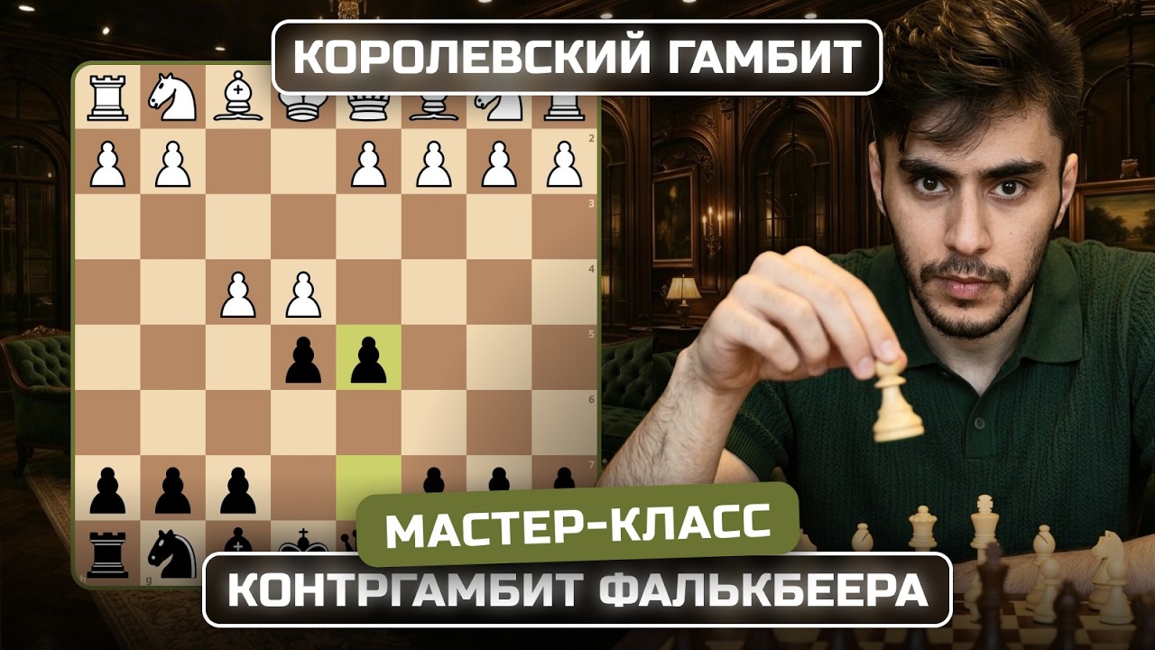 Мастер-класс по Королевскому Гамбиту, Контргамбит Фалькбеера | При поддержке сайта arslanovchess.com