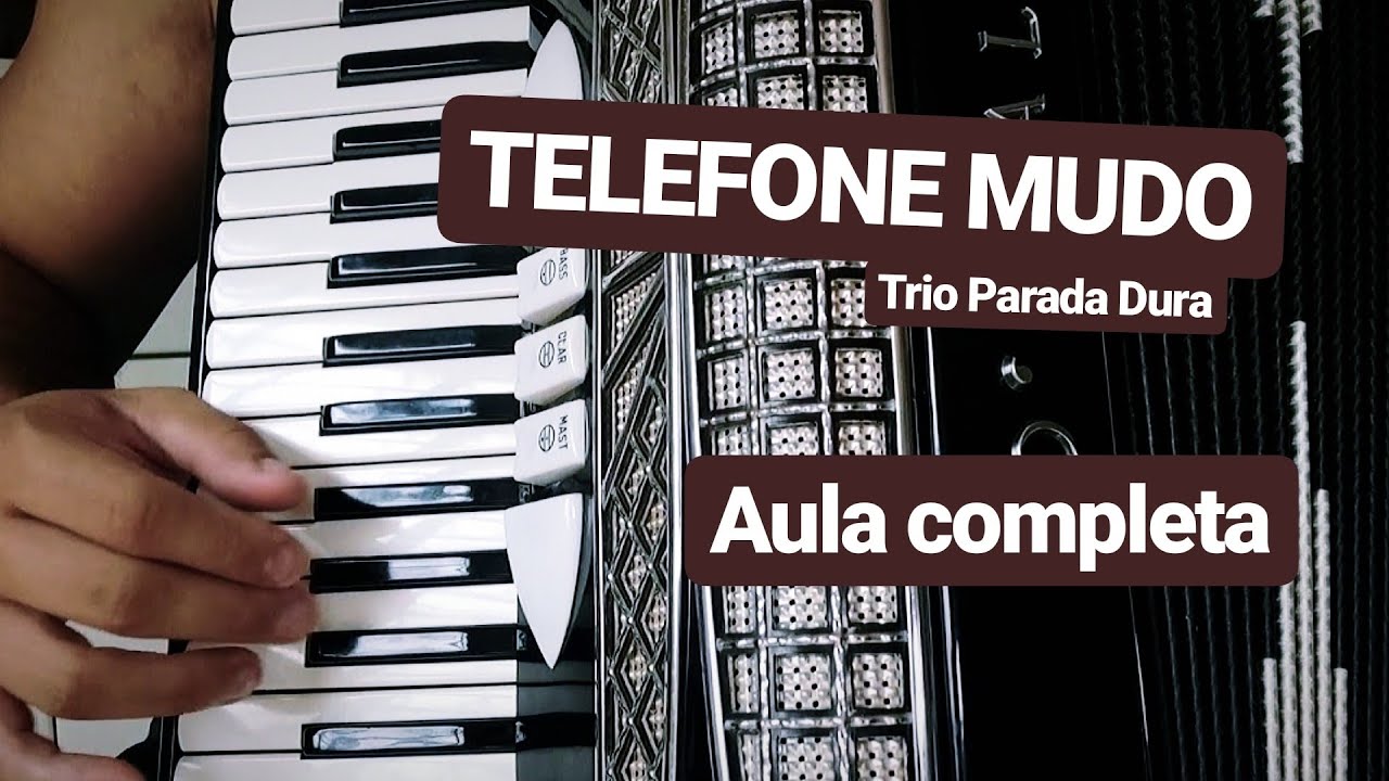 Como tocar TELEFONE MUDO (Detalhado para Iniciante) - Aula Acordeon