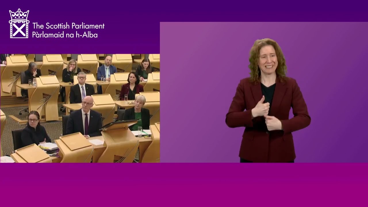 First Minister's Questions (BSL) - 22 January 2026
