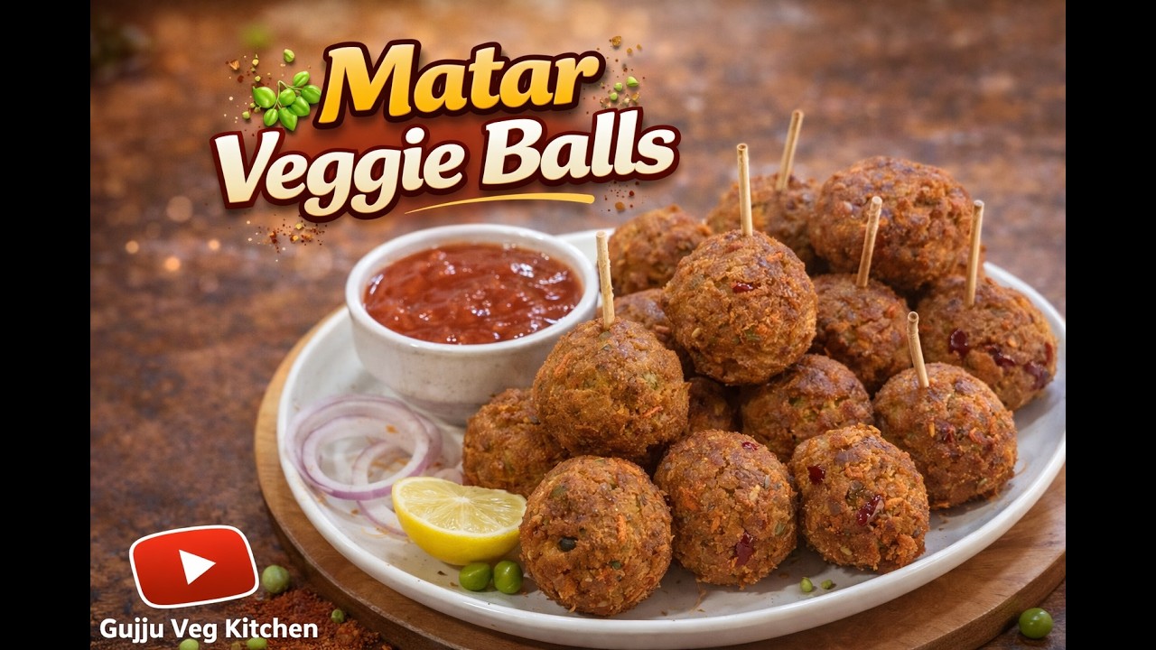 Matar Vaggie Balls |Starter |  घर पर बनाये एकदम आसानी से
