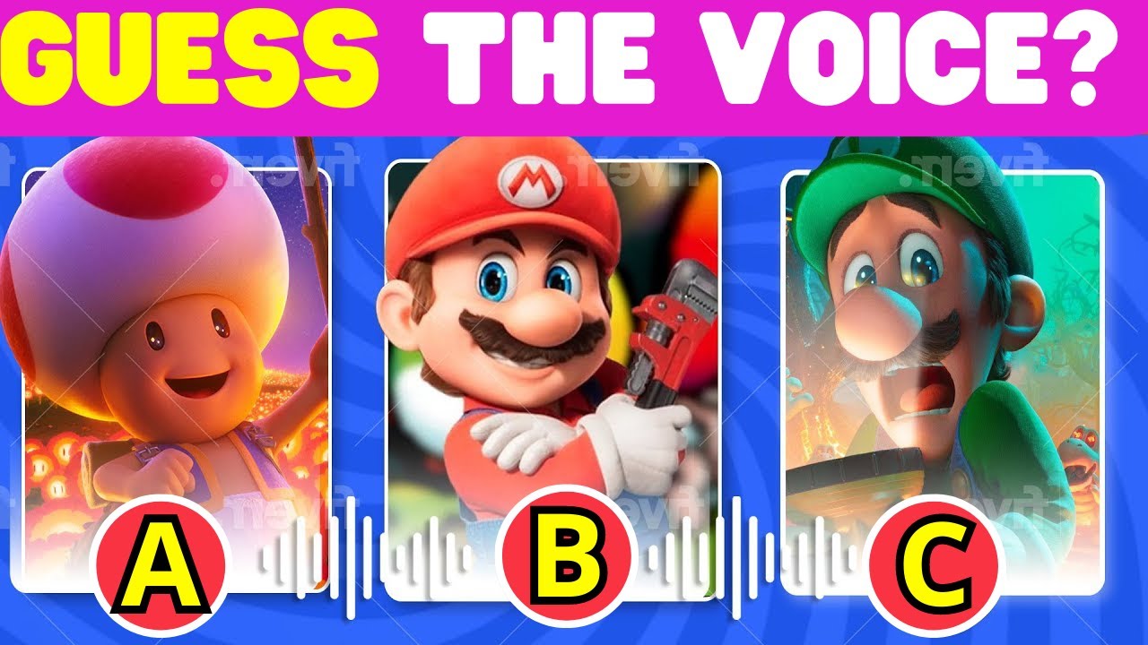 Guess The VOICE Mario Characters l Super Mario Bros