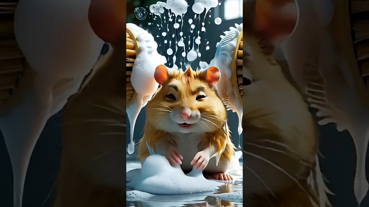 Giant Hamster Goes Through a Hamster Wash! 🧼🚗 | Funny Animal Animation