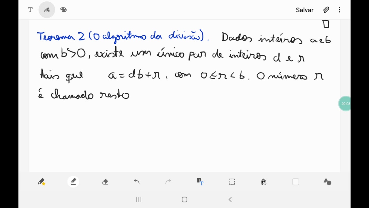 O algoritmo da divis&atilde;o