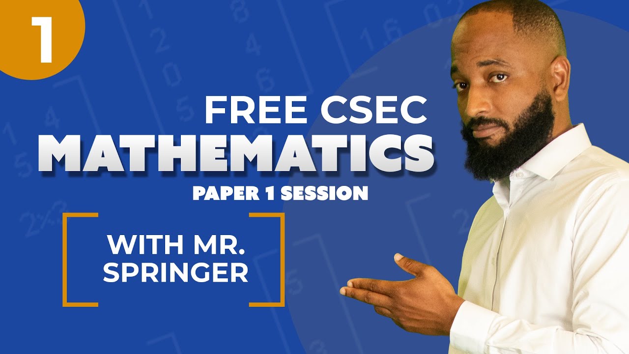 CSEC Maths P1 (MCQ) Freestyle Session before exams
