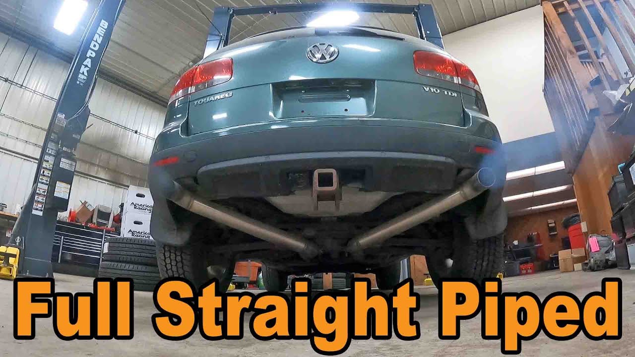 V10 TDI Touareg Engine Installed - First Start on Tuned, Deleted, and Full Straight Pipe Exhaust