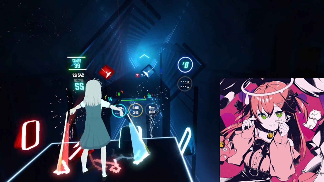 BeatSaber Darling Dance[ダーリンダンス] MIko cover EXPERT_Rinne Take? play for tukasa