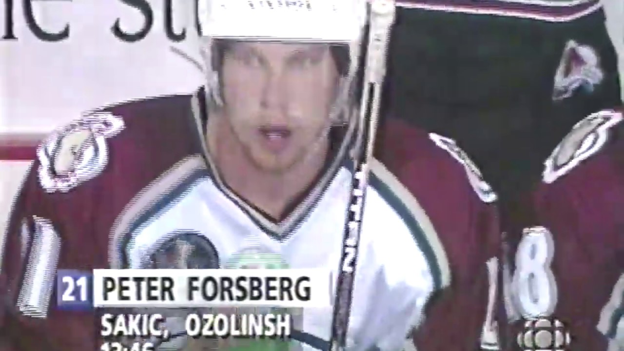 Peter Forsberg 2nd Goal - Game 2, 1996 Stanley Cup Final Avalanche vs. Panthers