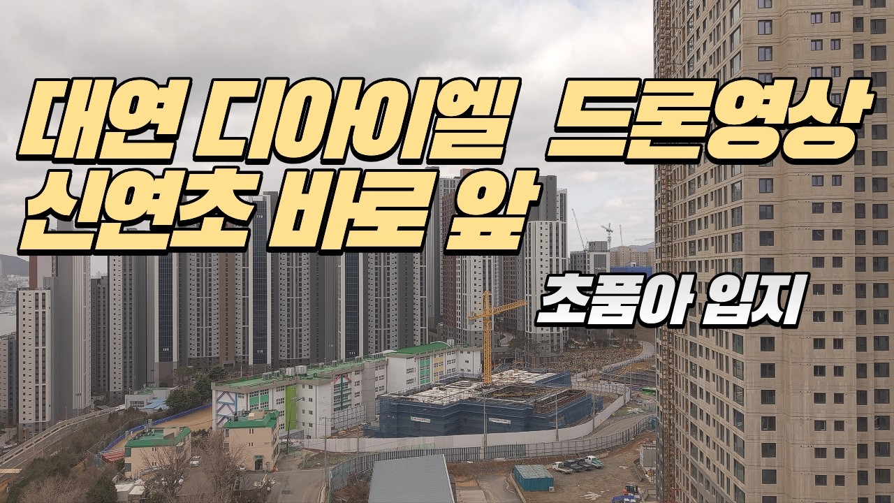 대연 디아이엘 2-2단지 드론영상｜신연초 바로 앞 초품아 입지