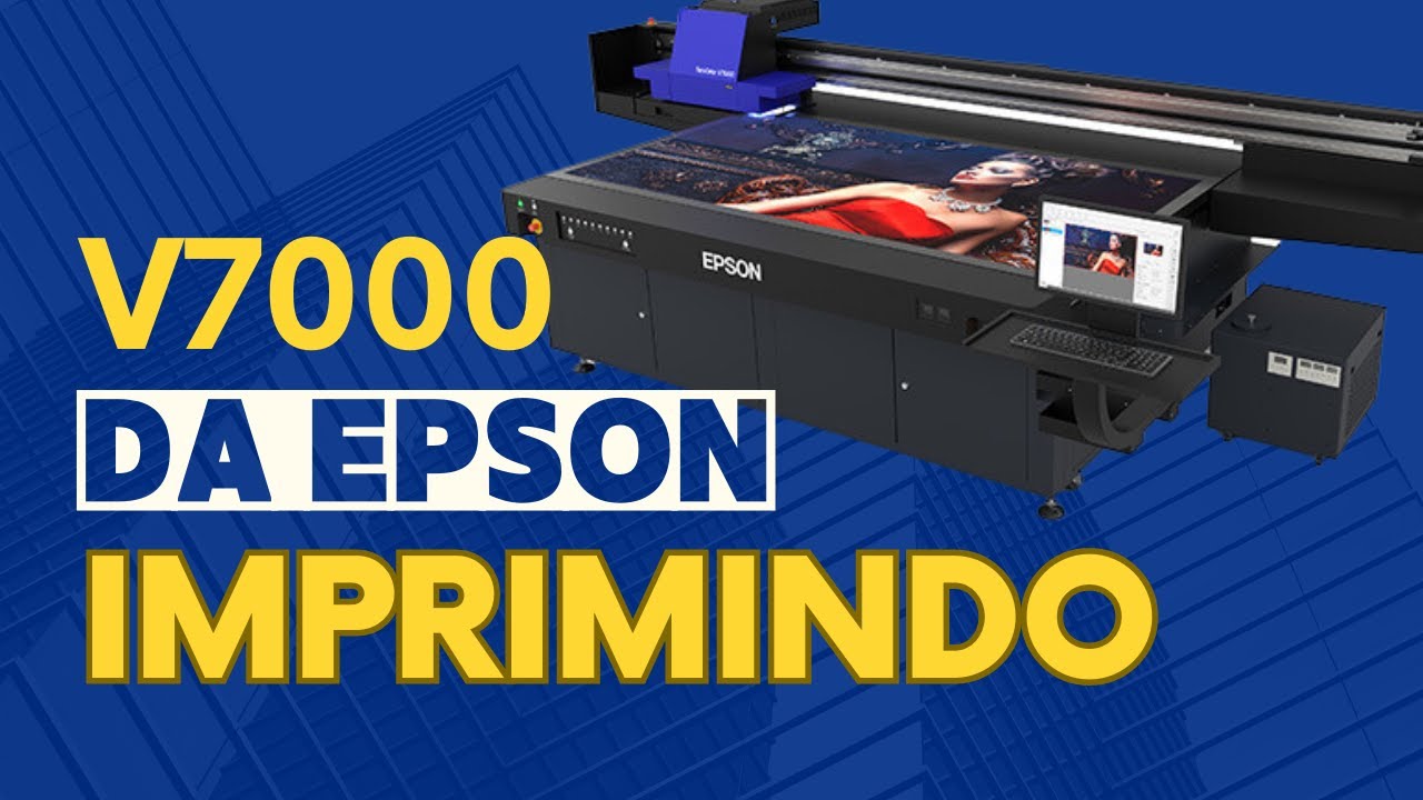 Veja a V7000 UV LED da Epson imprimindo