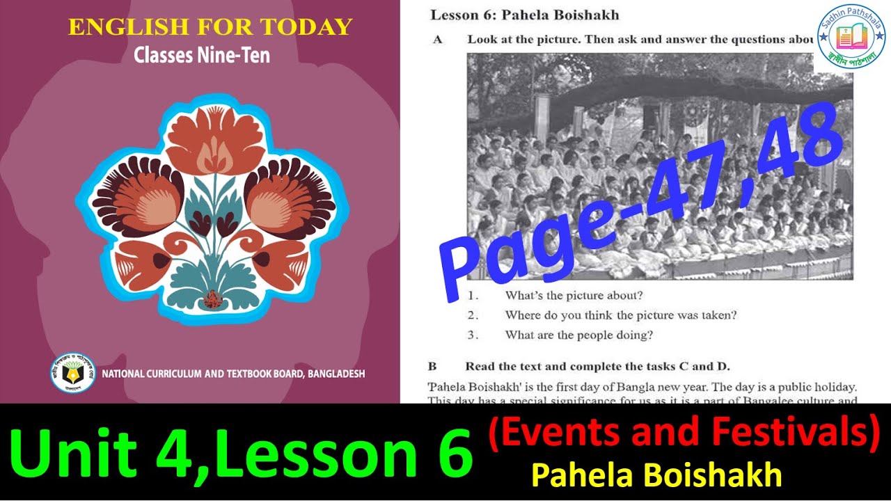 class 9-10 english unit 4 lesson 6 page 47,48,49 2025 || english class 9/10 page 47/48/49 pahela boi