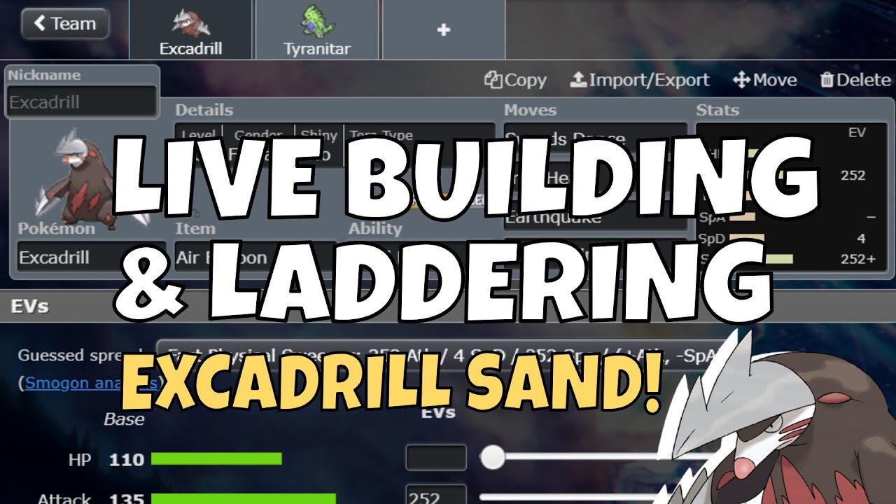 Excadrill Sand Hits Top 5 in OU! (Live Laddering)