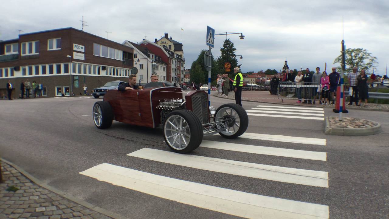 Sportbilskortege Västervik 2016