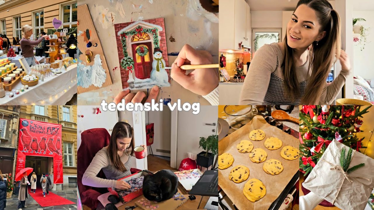 KAJ SE DOGAJA V OZADJU, ustvarjanje vsebin, slikanje, priprave za art market | FINA JASMINA VLOG