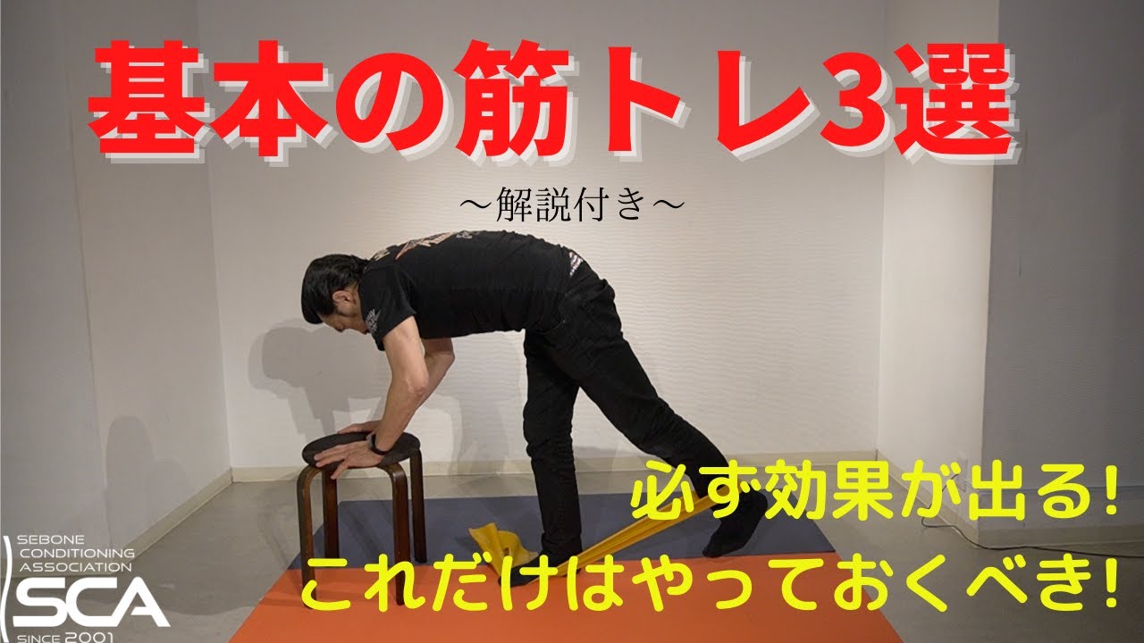 【基本の筋トレ3選 一緒に筋トレ】必見!