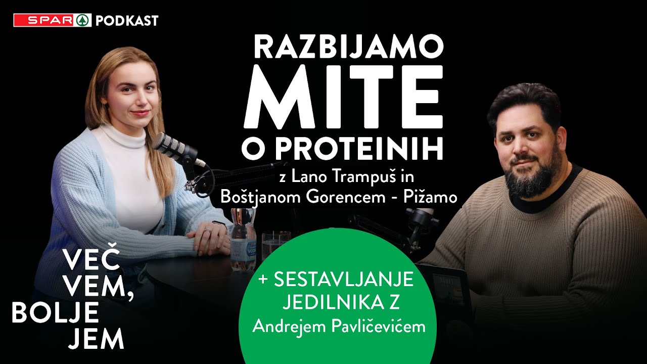 Pižama in strokovnjakinja za prehrano Lana Trampuš razbijata mite o proteinih | Več vem, bolje jem