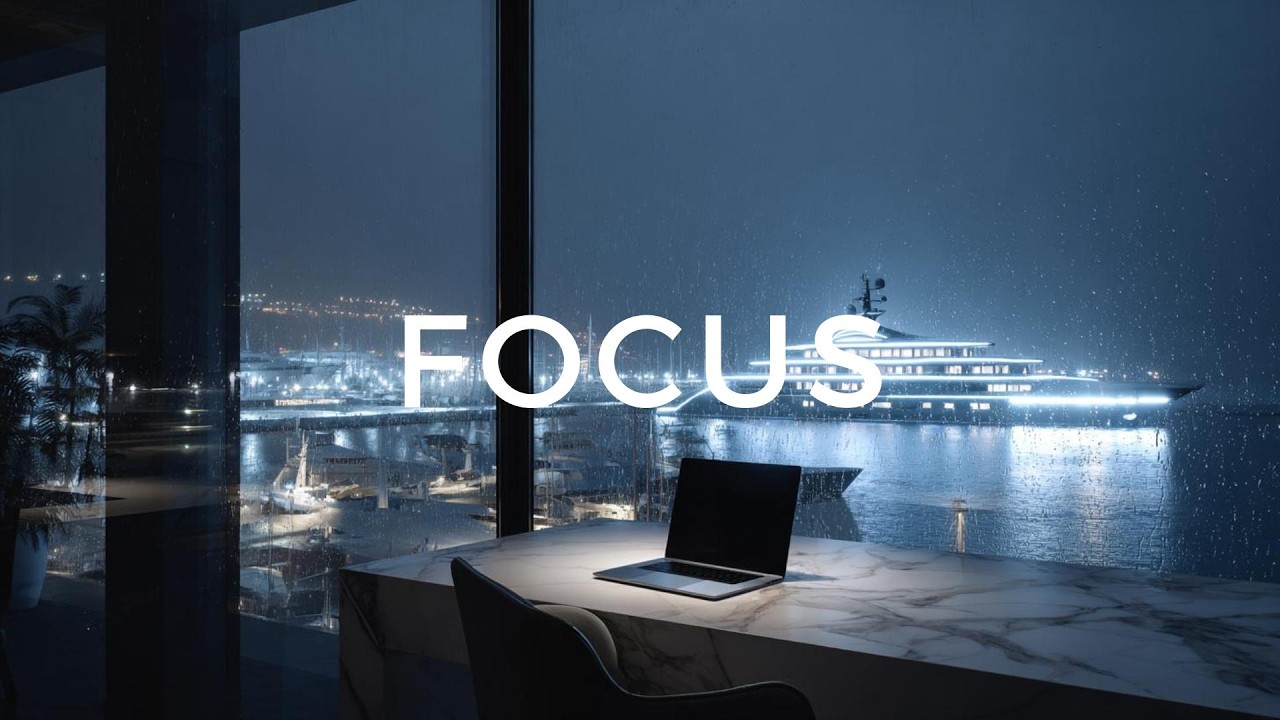 FLOW STATE IN THE RAIN 🌧️ Ultimate Concentration for Coding & Investing | Luxury Penthouse BGM