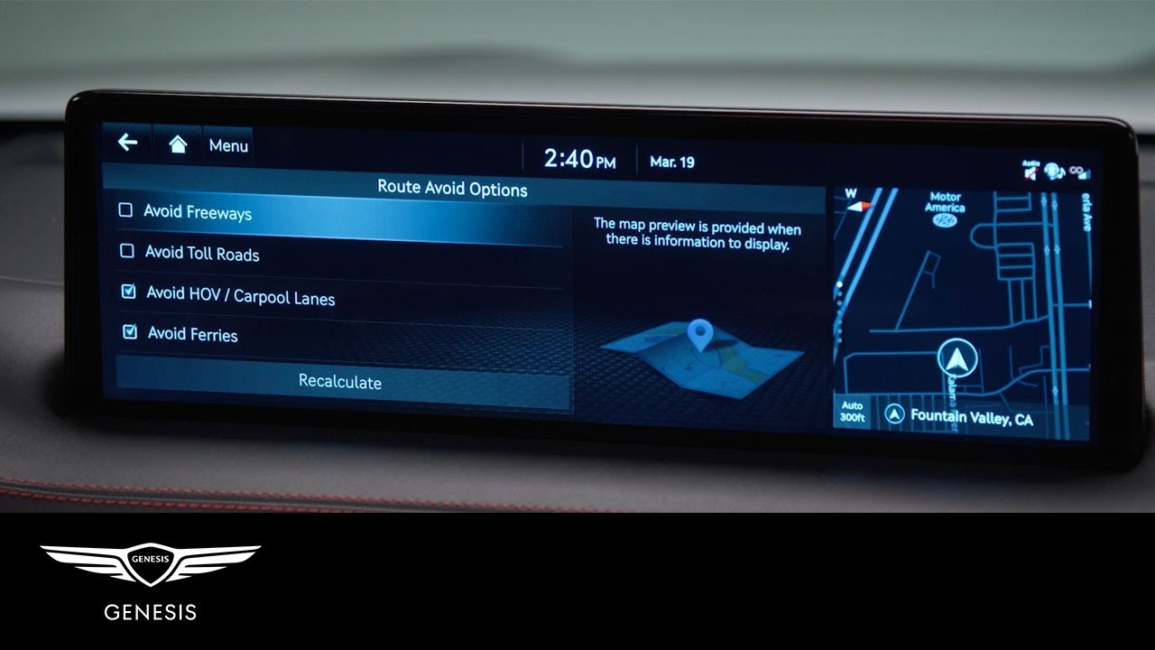 Navigation &ndash; Routing | Genesis GV70 | How-To | Genesis USA