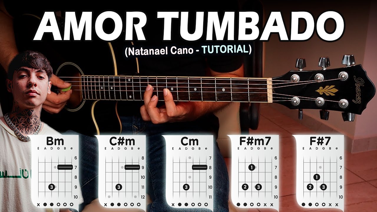 AMOR TUMBADO - Natanael Cano (Tutorial de Guitarra) | CHORDS