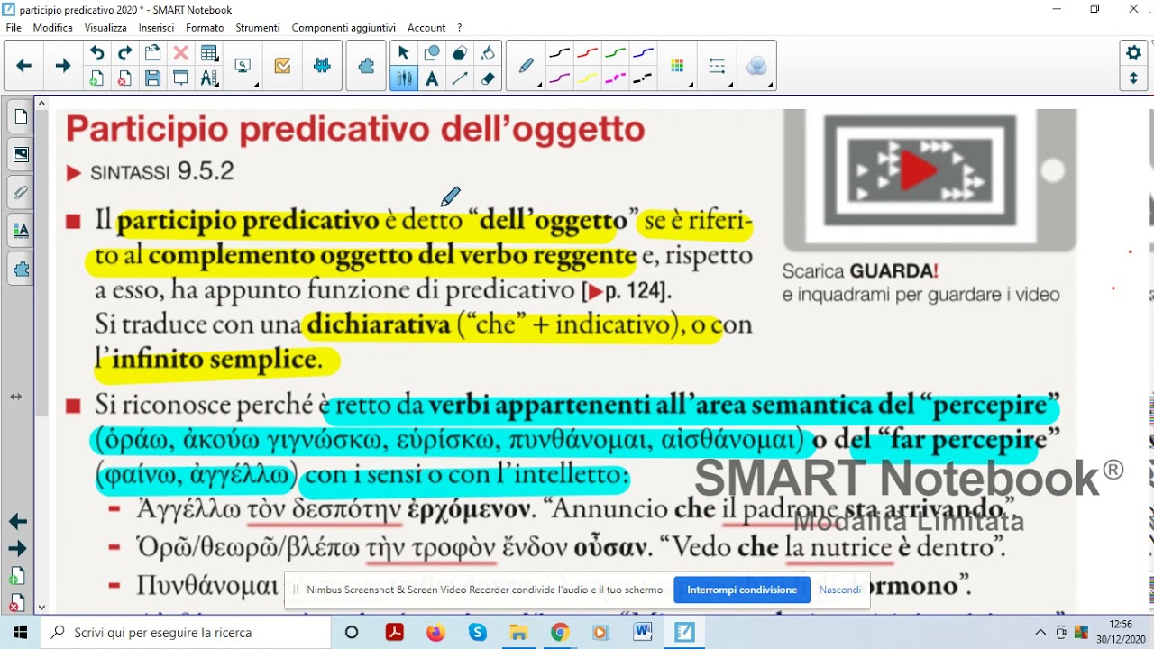 participio predicativo dell'oggetto