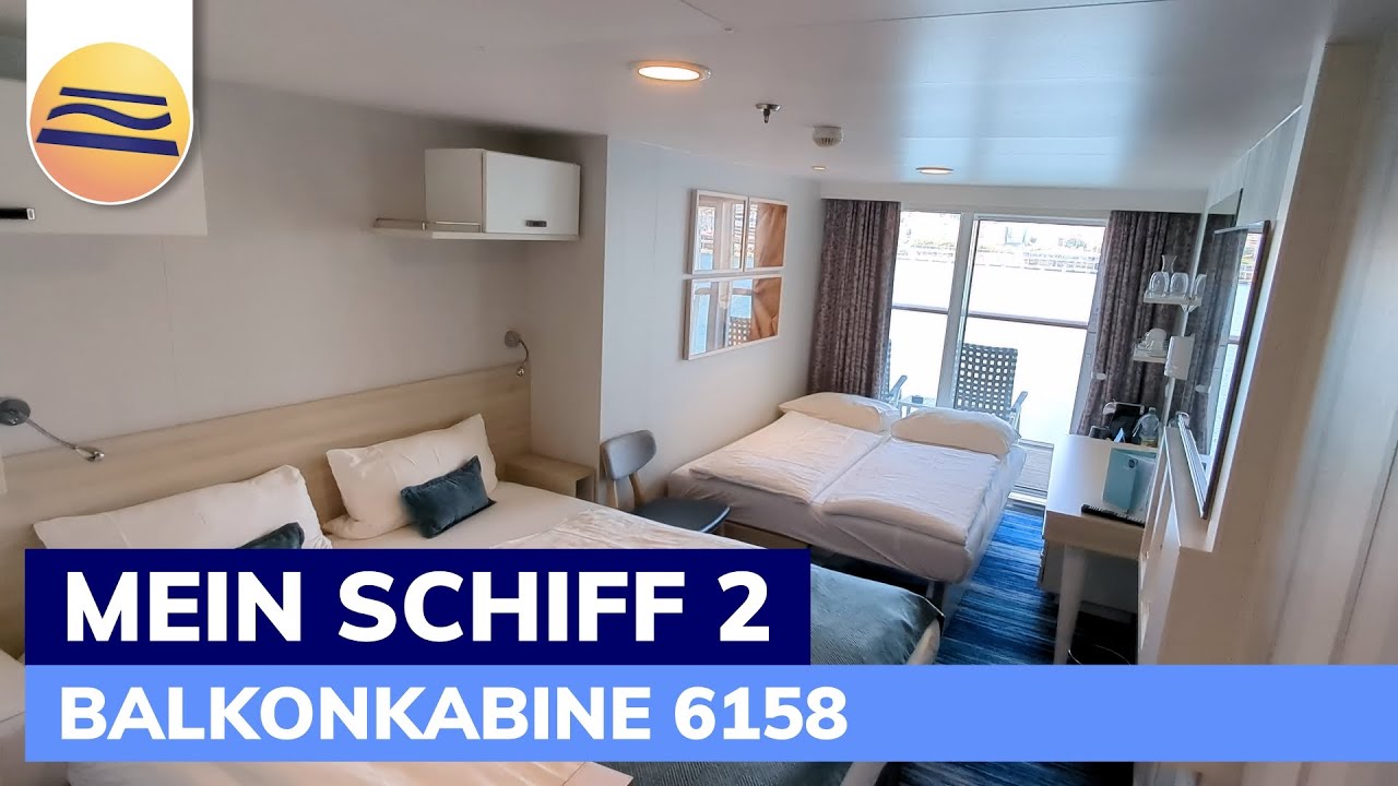 Mein Schiff 2 | Balkonkabine 6158 | Deck 6 mit Top-Aussicht | TUI Cruises