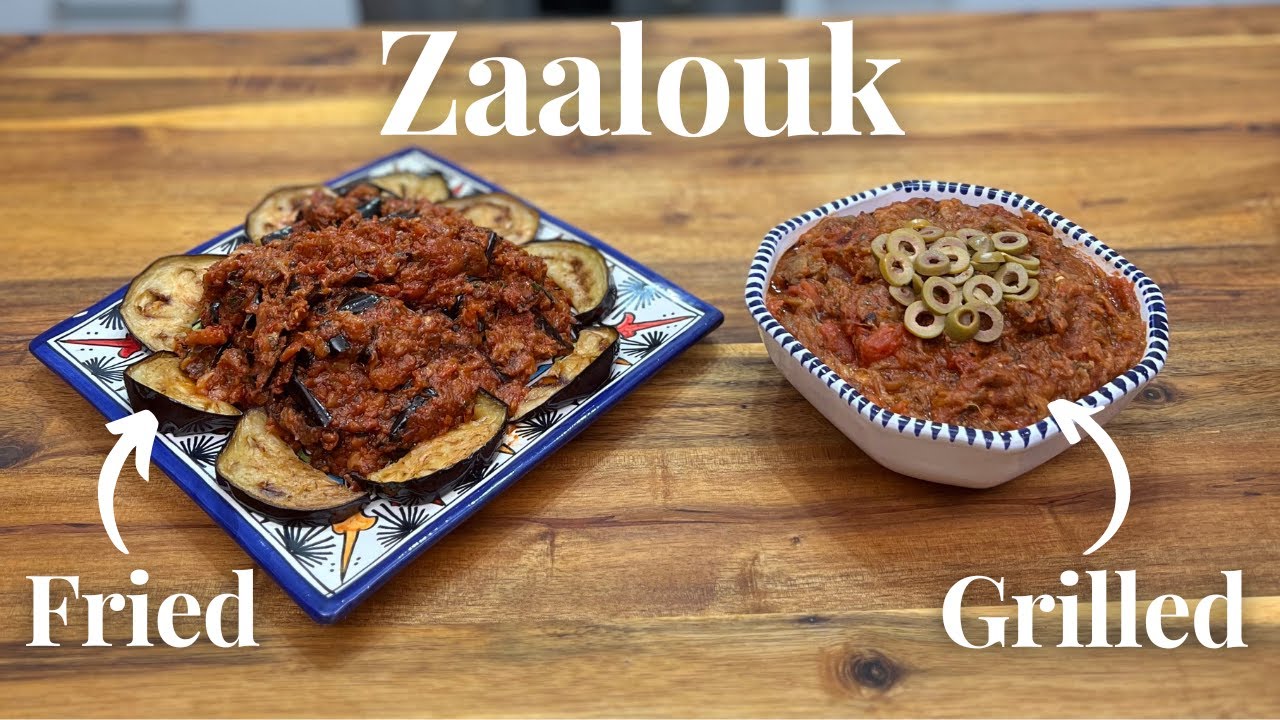 Authentic Zaalouk Recipe ! Easy & Delicious Moroccan Eggplant Salad ! Traditional Vegetarian Cooking