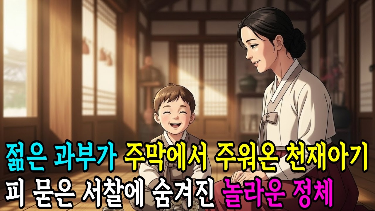 천재 아기를 주워온 젊은 과부, 아기의 놀라운 정체는?  | 옛날이야기 | 오디오북 | 전설 | 사연 | 만담 | 야담