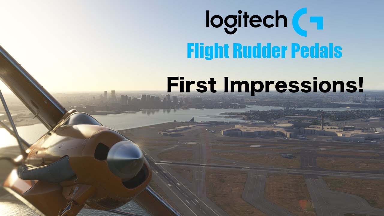 Logitech Flight Rudder Pedals Unboxing and First Impressions in MS Flight Simulator 2024
