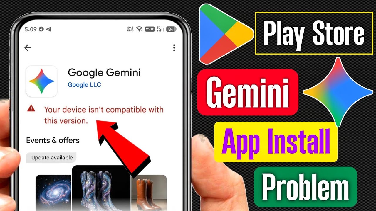 gemini this app won't work for your device | gemini your device isn't compatible with this version