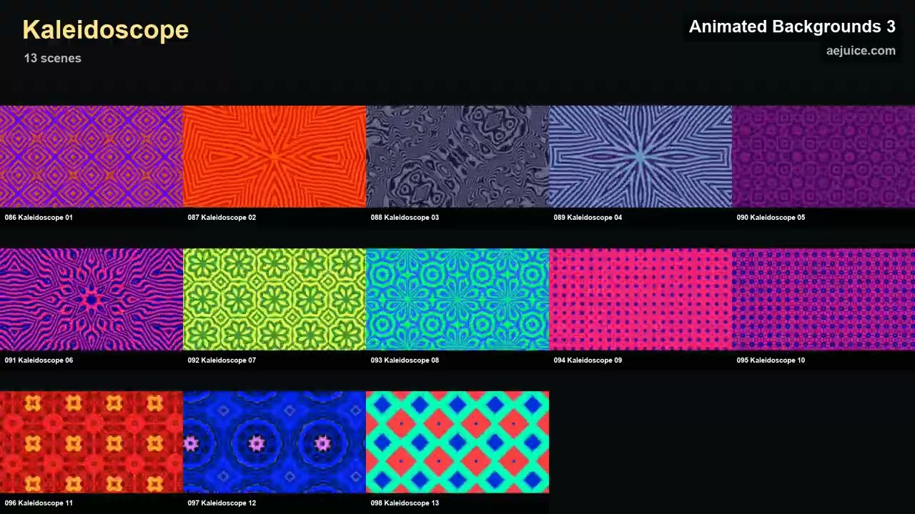 What's Inside: Animated Backgrounds 3 - All Animations Preview