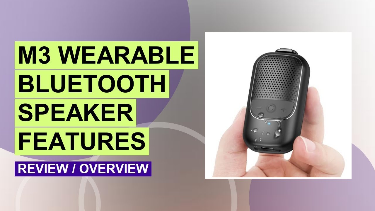 Wearable Bluetooth Speaker Review: Ultra-Light, Waterproof & 15H Playtime!