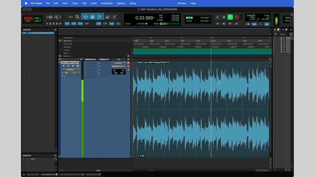 Edit Sound Brief 1 Guide (Song Cut)