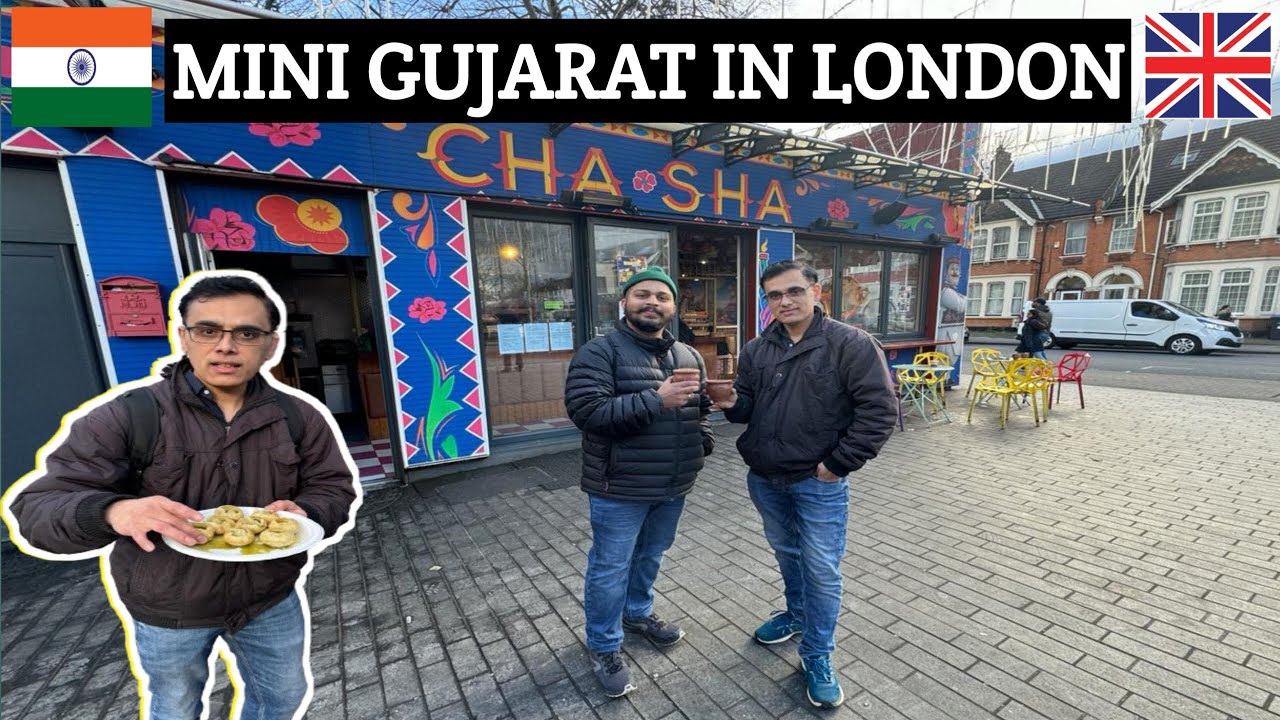 Mini Gujarat In London | Try Indian Street Food | London Walk in Ealing Road - Wembley @Yuvi81