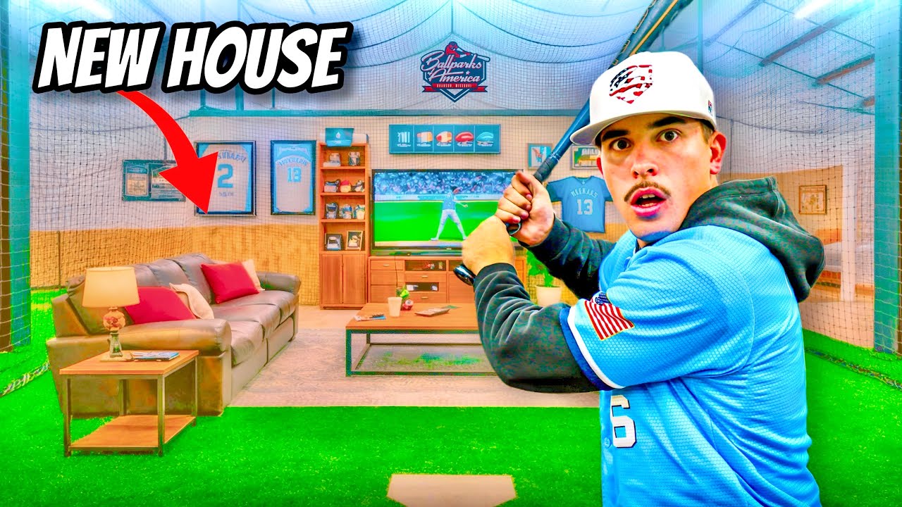 I Built a REAL House Inside a Batting Cage