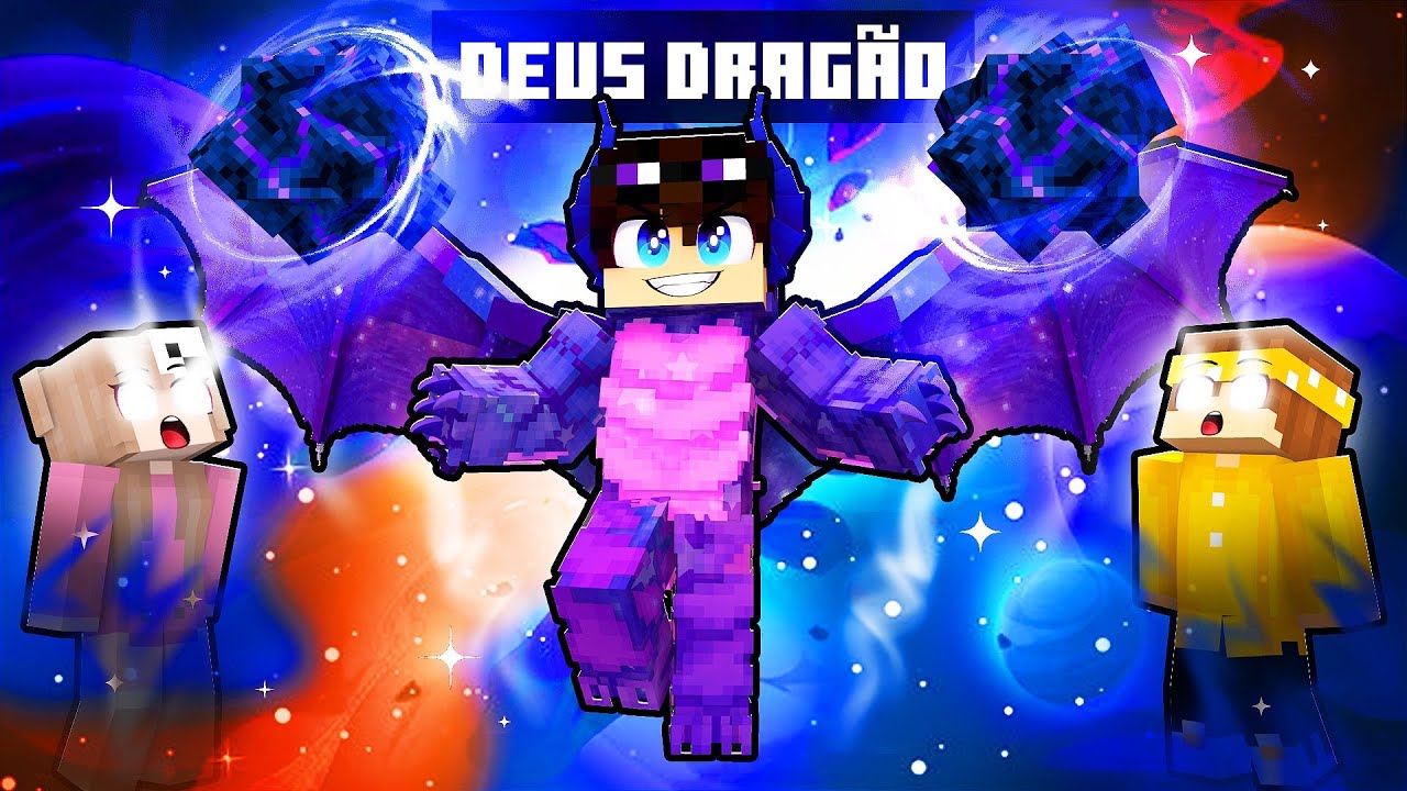 STHAN virou um DEUS DRAG&Atilde;O no Minecraft!