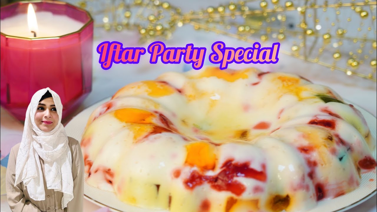 Broken Glass Jelly Pudding For Iftar | Iftar Party Special  | Quick Dessert for Iftar