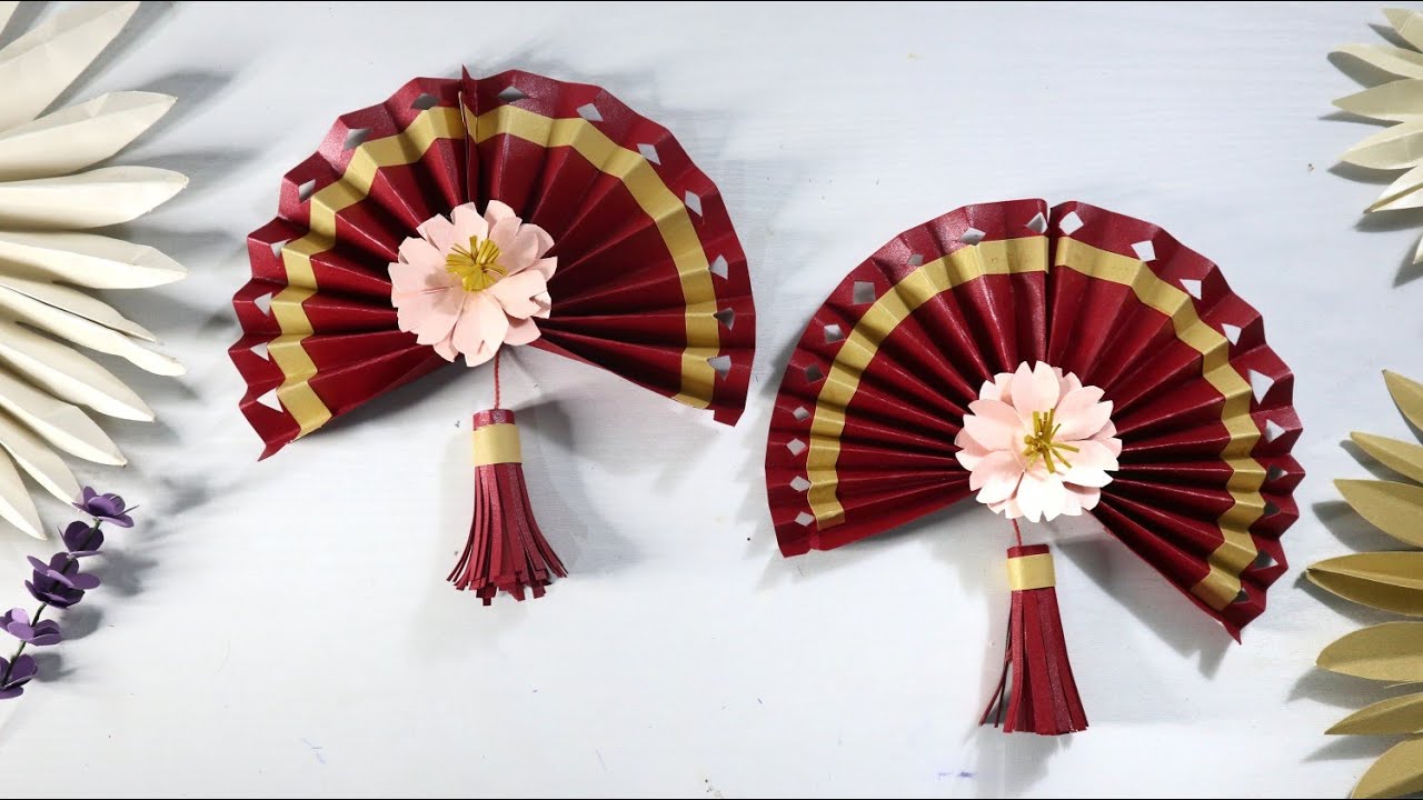 Diy chinese new year decorations | Cara membuat hiasan dekorasi imlek | Hiasan dinding dari kertas