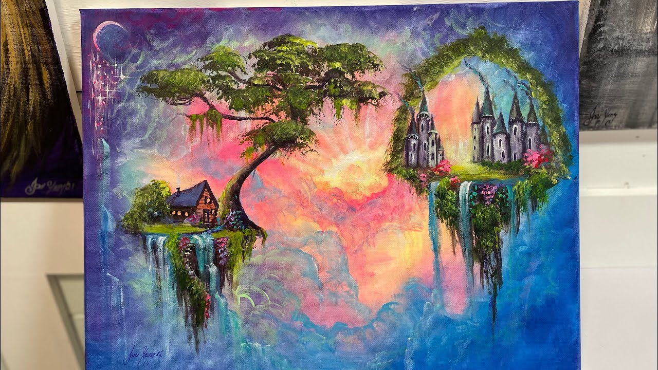 How To Paint: “Out Of This World” Step by Step Acrylic painting tutorial