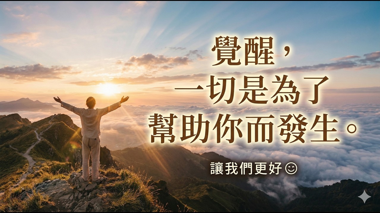 覺醒，一切是為了幫助你而發生。讓我們更好😊
