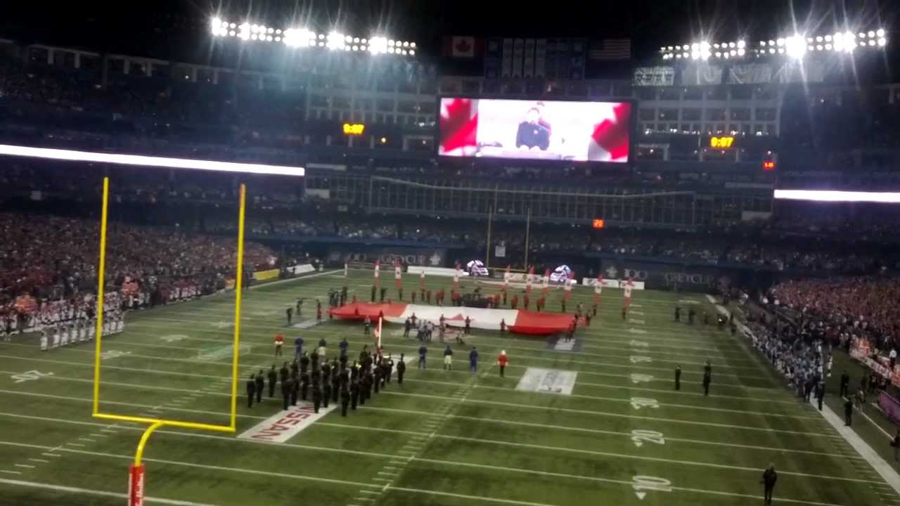 Grey Cup 2012 - Canadian Anthem