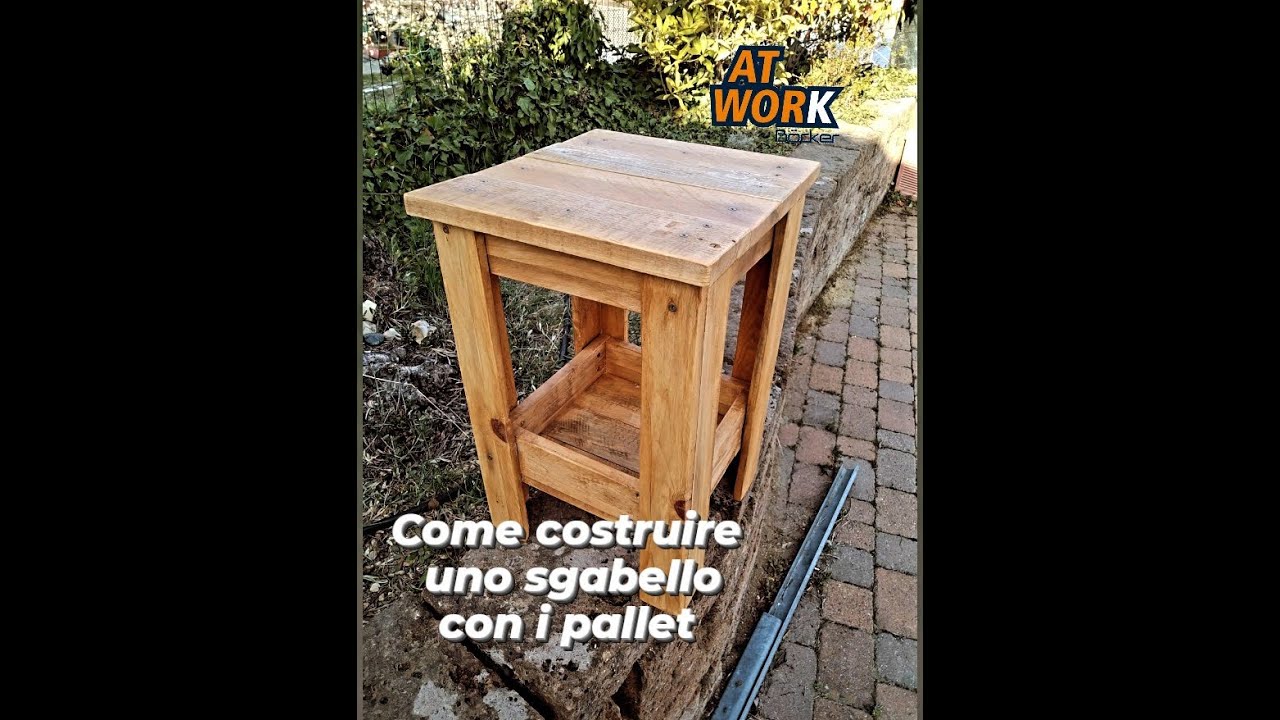 Come costruire uno #sgabello #tavolino #comodino con i #palletreciclati 💯 #faidate #palletproject 💥💪