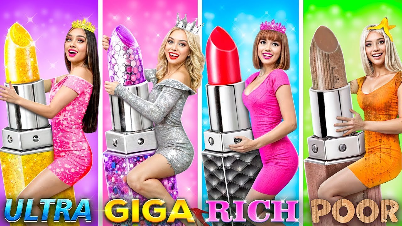 Aluno Rico vs Falido vs Giga Rico! Lutas na Escola e Truques Engraçados por RATATA BOOM