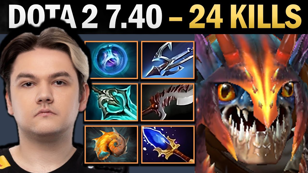 Slark Pro Carry with Harpoon and Disperser - Dota 2 Gameplay