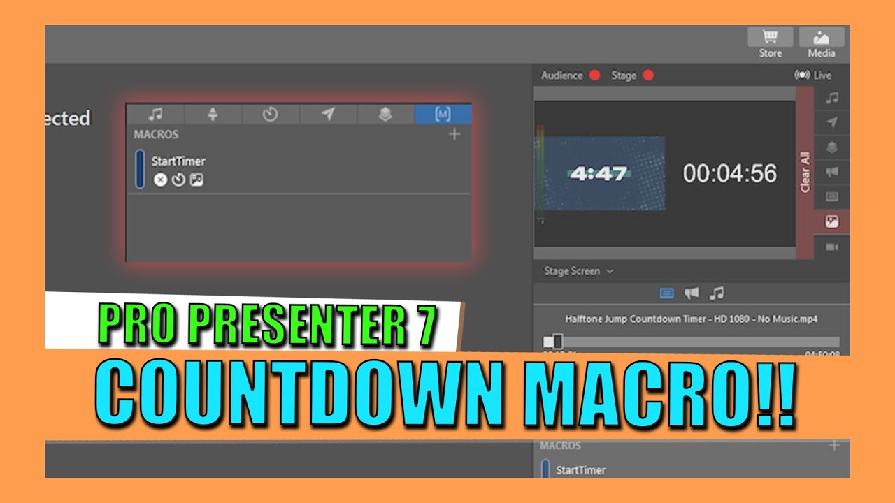 Making a Countdown Macro with Pro Presenter 7