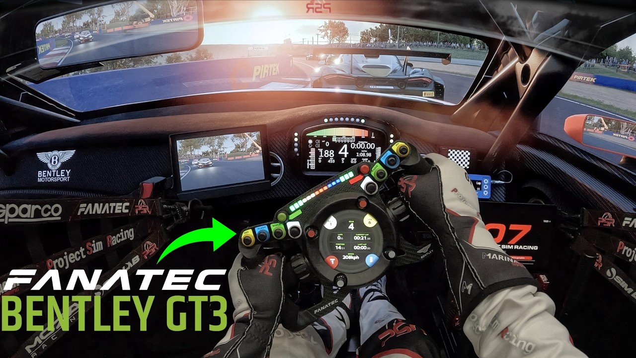 First Race with My NEW Fanatec Bentley GT3 Wheel at Bathurst | ACC