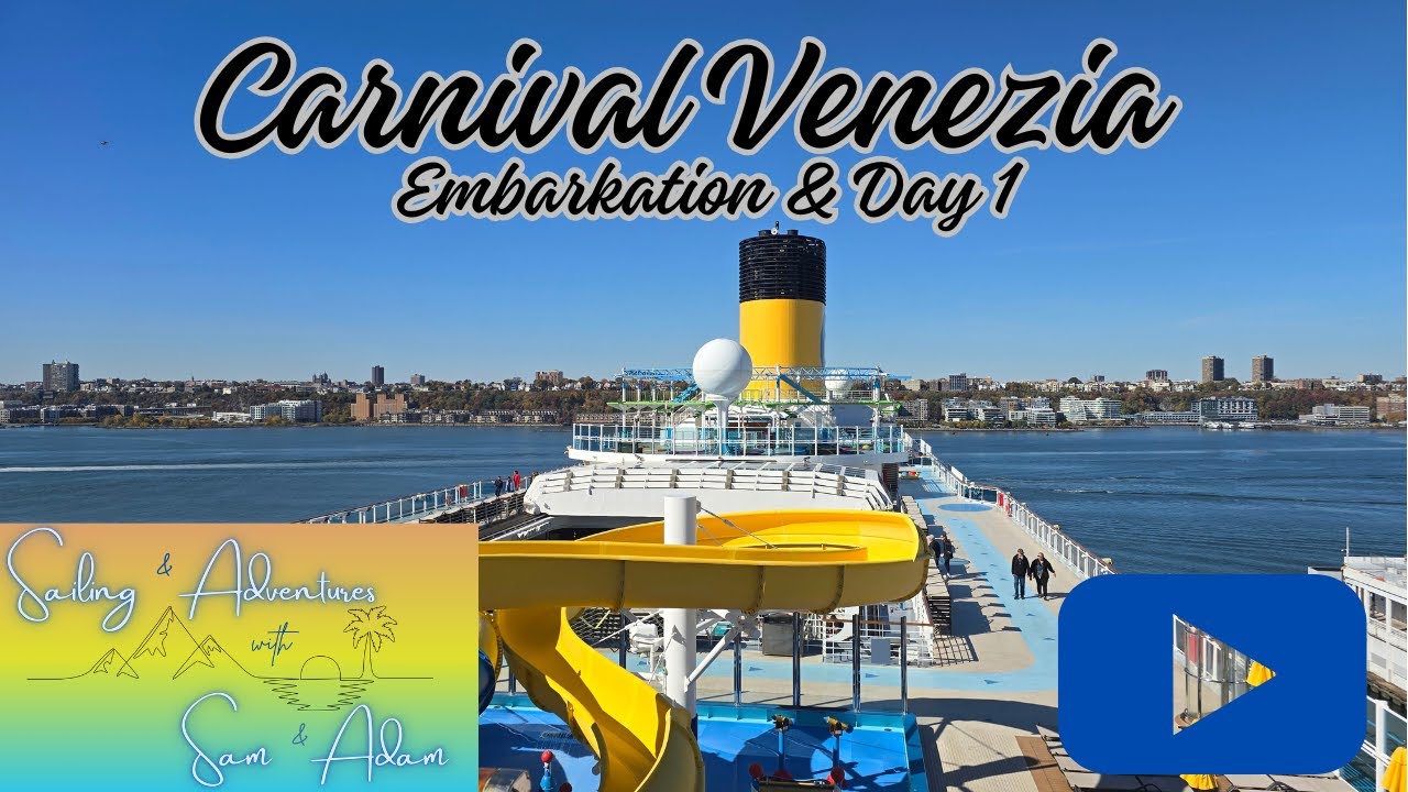 Carnival Venezia Day 1 Embarkation, We met a Carnival Celebrity!