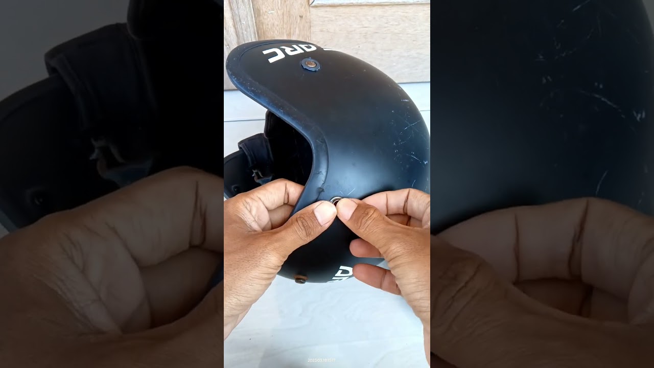 Tutorial pasang kancing kaca helm Bogo dengan alat seadanya.