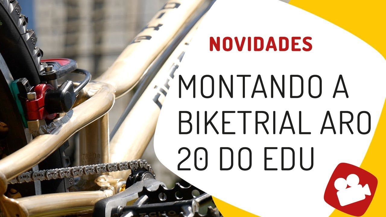 Montando a nova biketrial aro 20 do Edu Capivara. Pedaleria.
